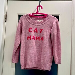 XXSP Cat Mama pink sweater from LOFT